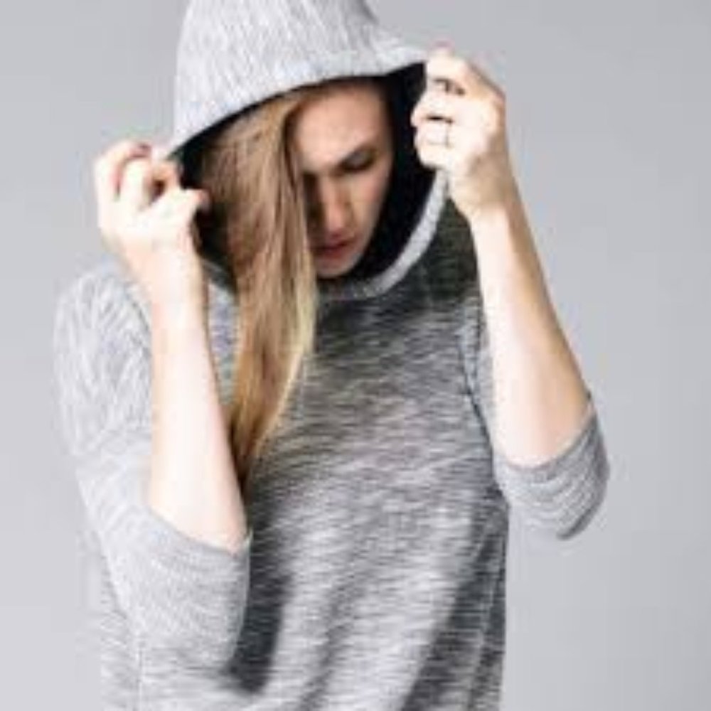 NWT Beyond Yoga Winter Story Hoodie Medium Gray